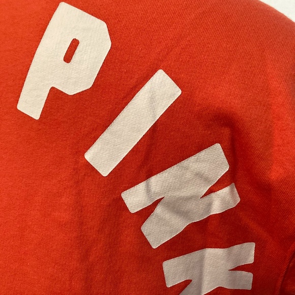PINK Victoria's Secret Orange Sweatshirt - LAST DAY! - Picture 5 of 8